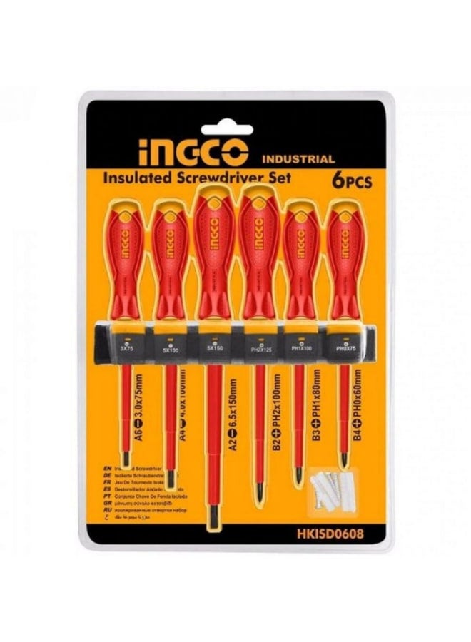 إنجكو طقم مفكات معزول 6 قطع انكو