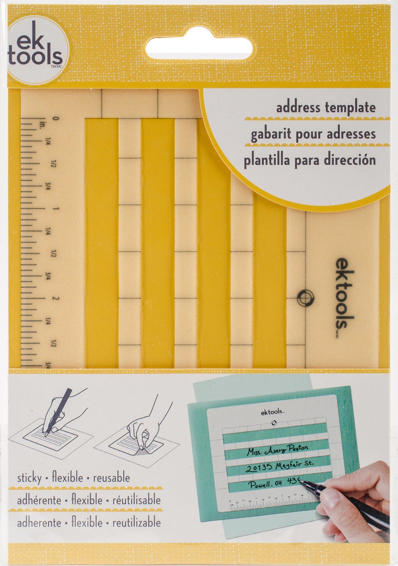 EK Tools Sticky ENV Address Template 5402009