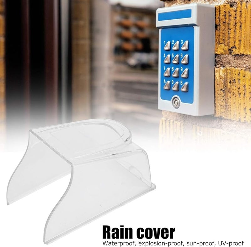 Universal Transparent Plastic Rain Cover For Doorbell And Fingerprint Lock - Image 4