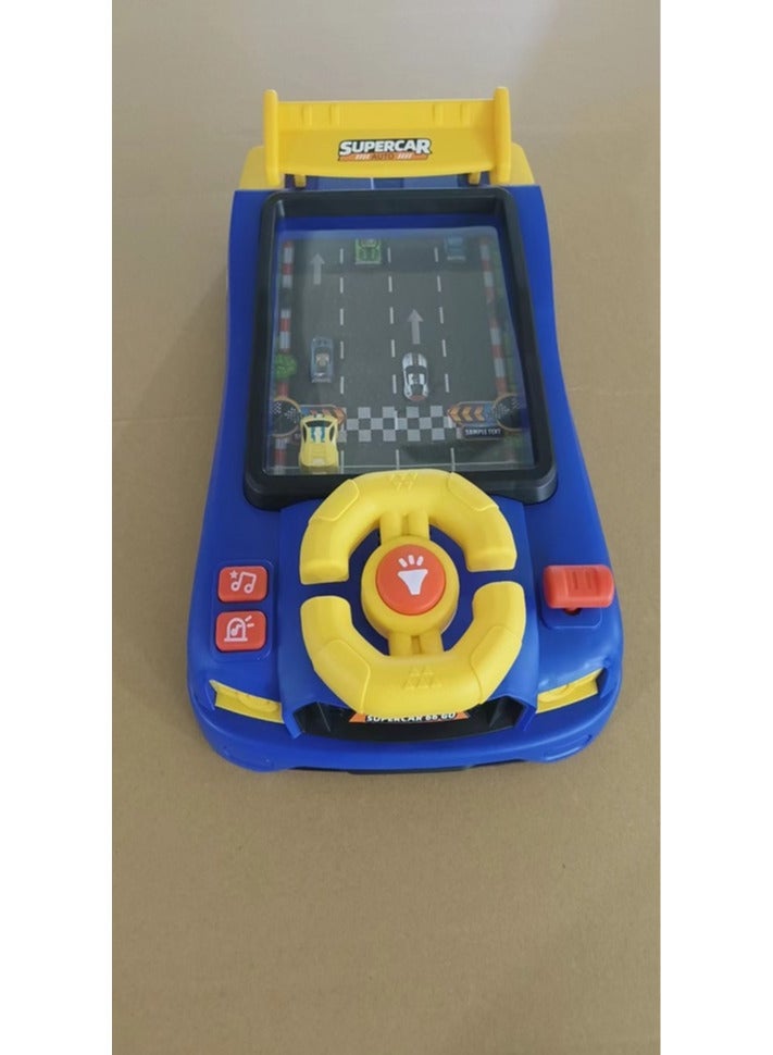 Steering Wheel Game Toys for Kids Simulated Driving Racing Car Game with Musical Interactive Educational Learning Racing Desktop Game Sensory Toy for Young Children (Racing) - Image 1