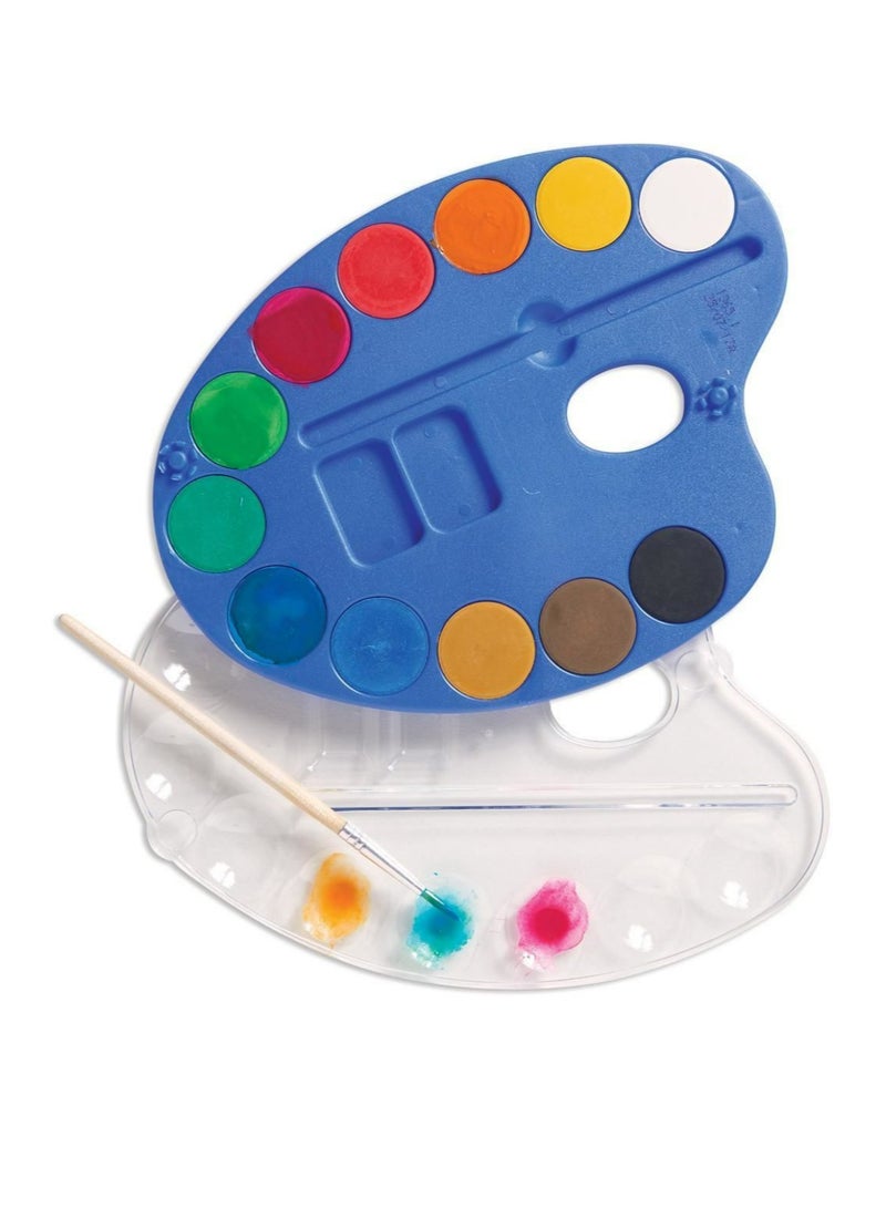 Primo Watercolor Palette Set, 12 Colors, Bright and Vibrant Colors, for Little Artists - Image 3