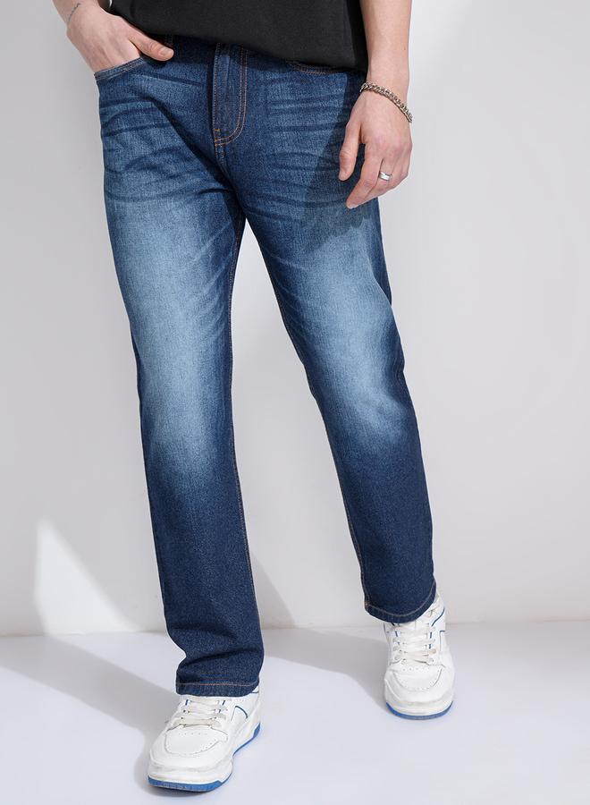 Highlander Mid-Rise Relaxed Fit Faded Jeans - Image 1