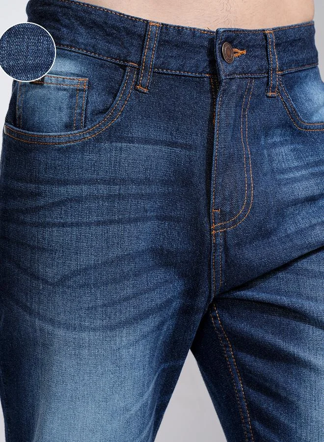 HIGHLANDER Highlander Mid-Rise Relaxed Fit Faded Jeans
