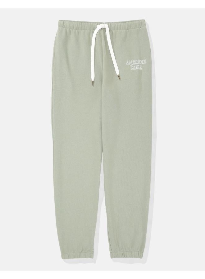 American Eagle Fleece Graphic Baggy Jogger - Image 3
