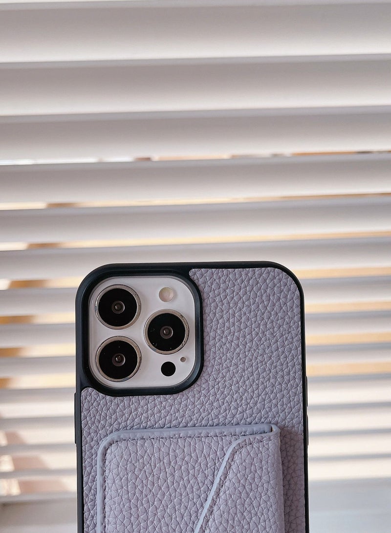 Suteni Crossbody Strap Back Cover Card Slots Leather Phone Case for iPhone - Image 2