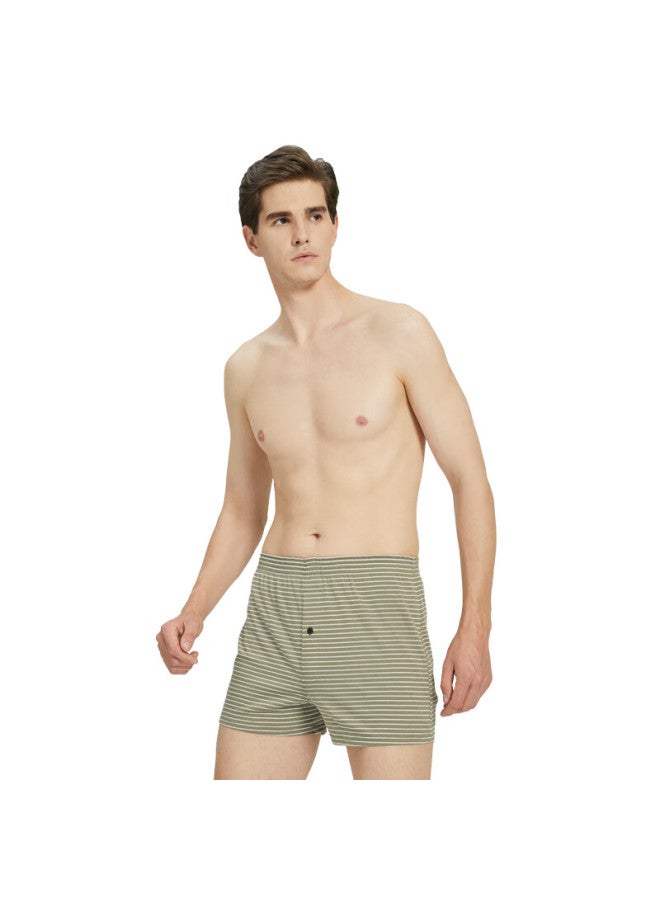 Bxman Men's Loose Cotton Boxer Briefs Knitted Elastic Alro Pants Plus Size 3-pack B91315 185xxl - Image 2