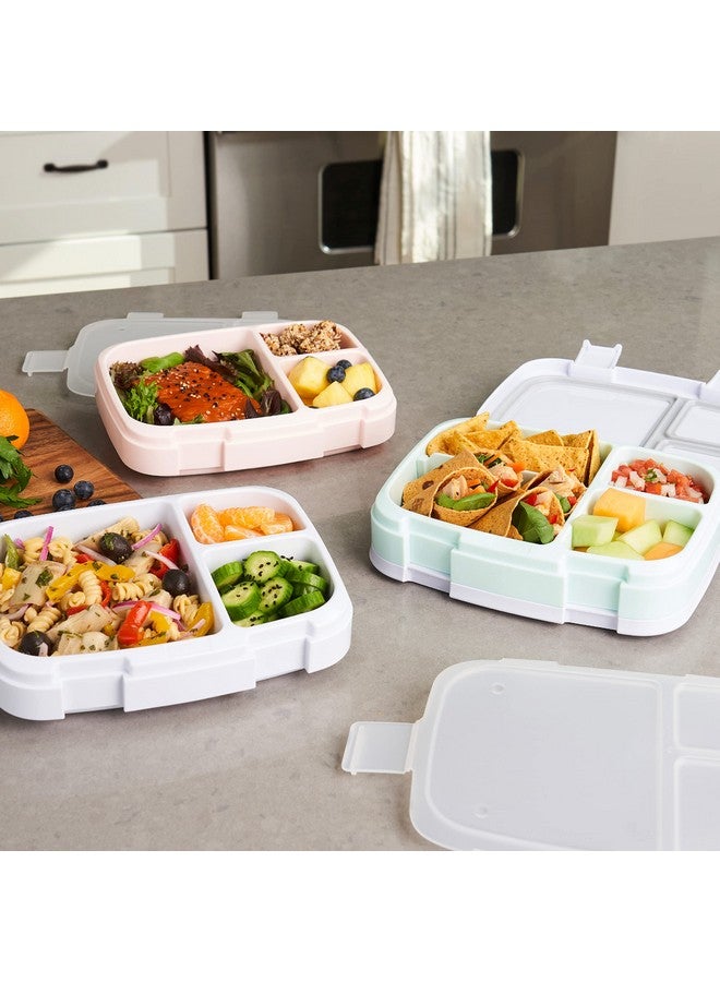 Bentgo Bentgo Fresh 3-Pack Meal Prep Lunch Box Set - Reusable 3-Compartment Containers for meal Prepping, Healthy Eating On-the-Go, and Balanced Portion-Control - BPA-Free, Microwave & Dishwasher Safe  - Image 2