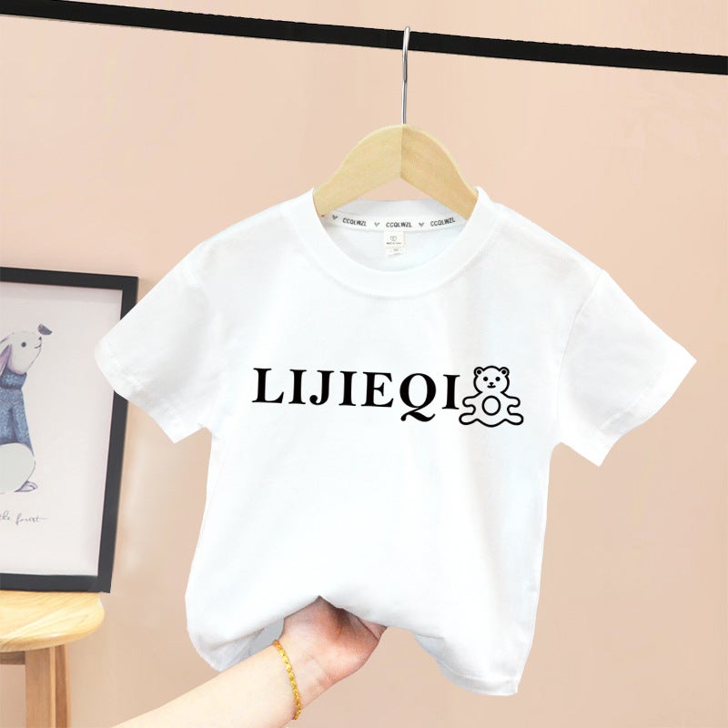 Selling Children'S Printed Top Trendy Children'S T-Shirt Boys Short Sleeve 2024 Children'S Wear Handsome - Image 1