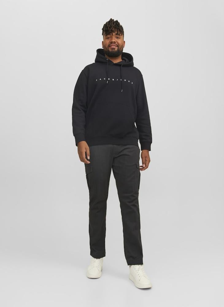 JACK & JONES Plus Size Graphic Print Pull Over Hoodie  - Image 4