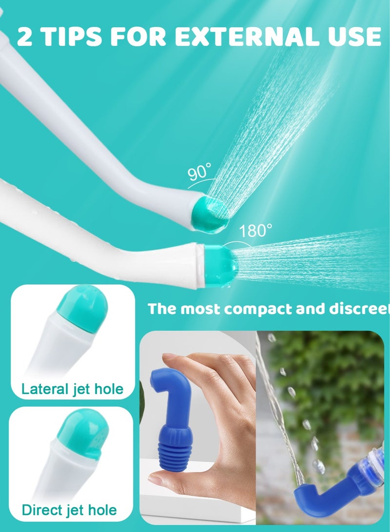 HomarKet Portable Travel Bidet with Three Nozzles for Toilet Handheld Postpartum Perineal Cleansing Childbirth Cleaner - for Outdoor,Camping,Travling,Personal Hygiene, with Travel Bag, 500 ml Capacit - Image 5