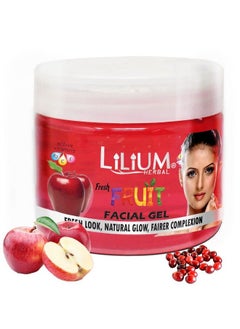 LILIUM Fresh Fruit Facial Gel For Fresh Look Natural Glow Fairer Complexion  - Image 2