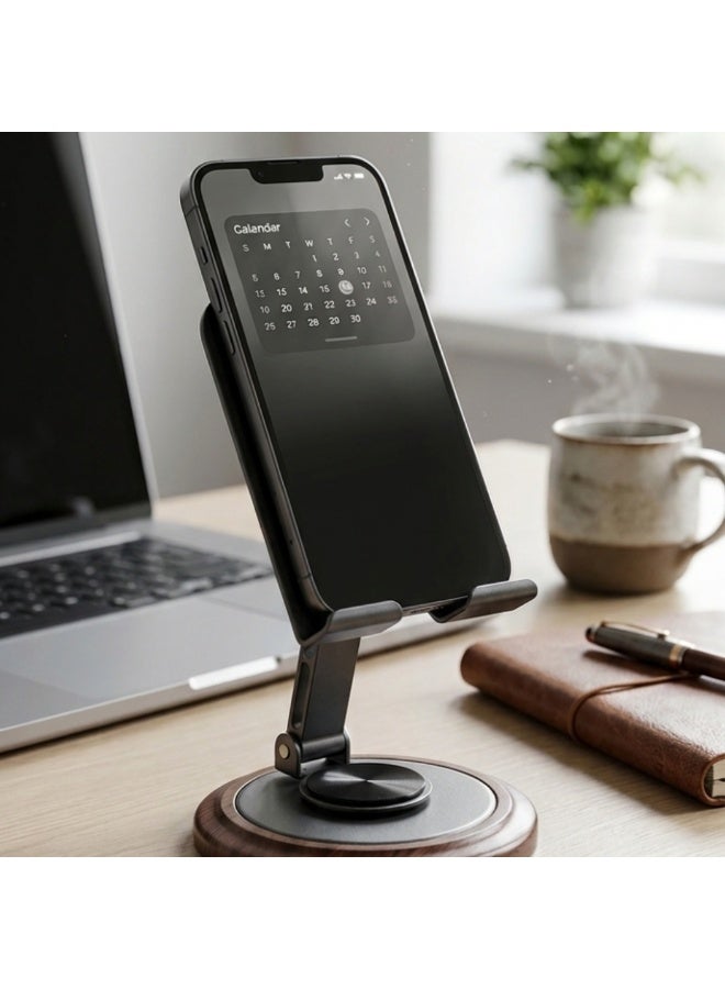 حامل هاتف قابل للتعديل والطي للمكتب، متوافق مع معظم الهواتف بما في ذلك سلسلة iPhone 17/16 وسلسلة Samsung Galaxy S26/S25 وهواتف Xiaomi وHONOR. - Image 5