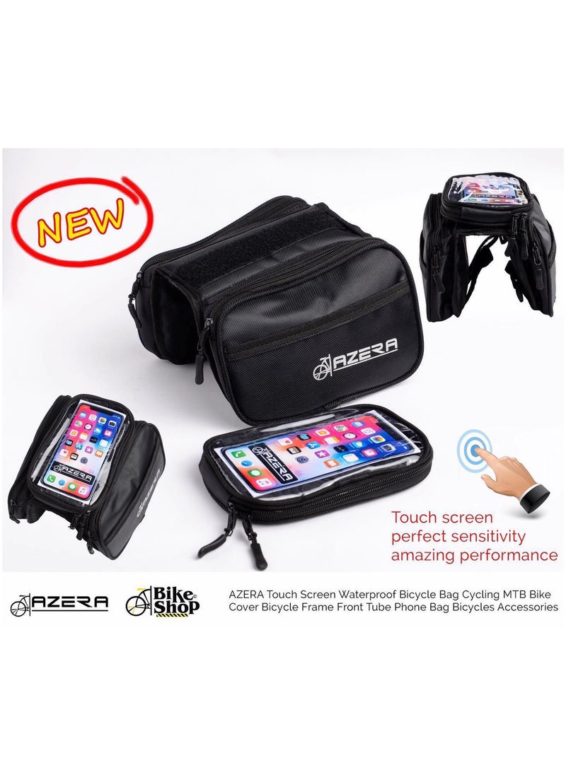 AZERA Bicycle frame bag Multi colors , Touch screen perfect performance , good space 