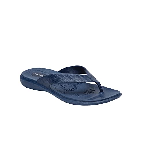 OKABASHI Maui Flip Flops | Womens Sandals | Navy | Size S (Womens 5-6) - Image 1