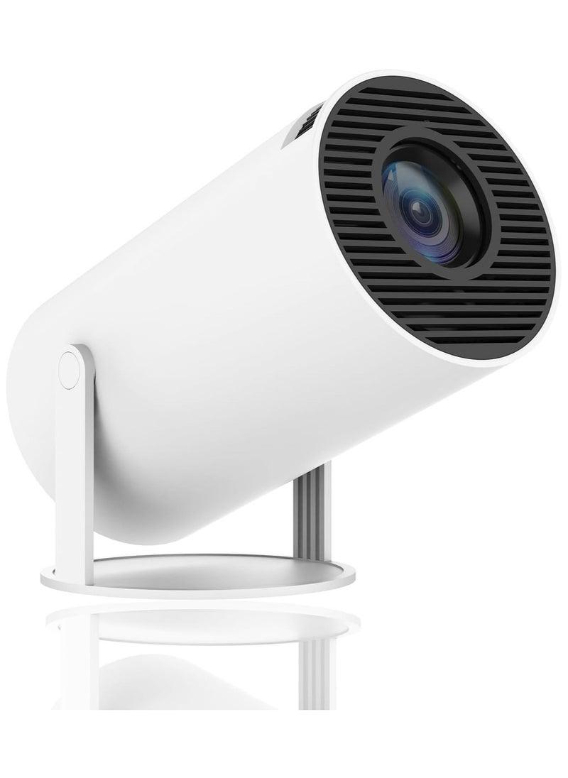 Shopit - Smart Mini Projector 4K 5G WiFi Big Screen Experience with Premium 360 Sound Bluetooth 5.0 Movie Projector Compatible with Android iOS Windows TV Stick HDMI USB Audio 3.5 - Image 1