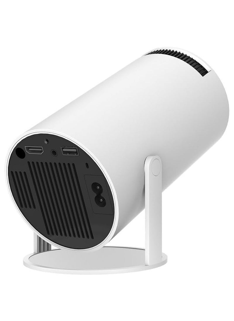 Shopit - Smart Mini Projector 4K 5G WiFi Big Screen Experience with Premium 360 Sound Bluetooth 5.0 Movie Projector Compatible with Android iOS Windows TV Stick HDMI USB Audio 3.5 - Image 1