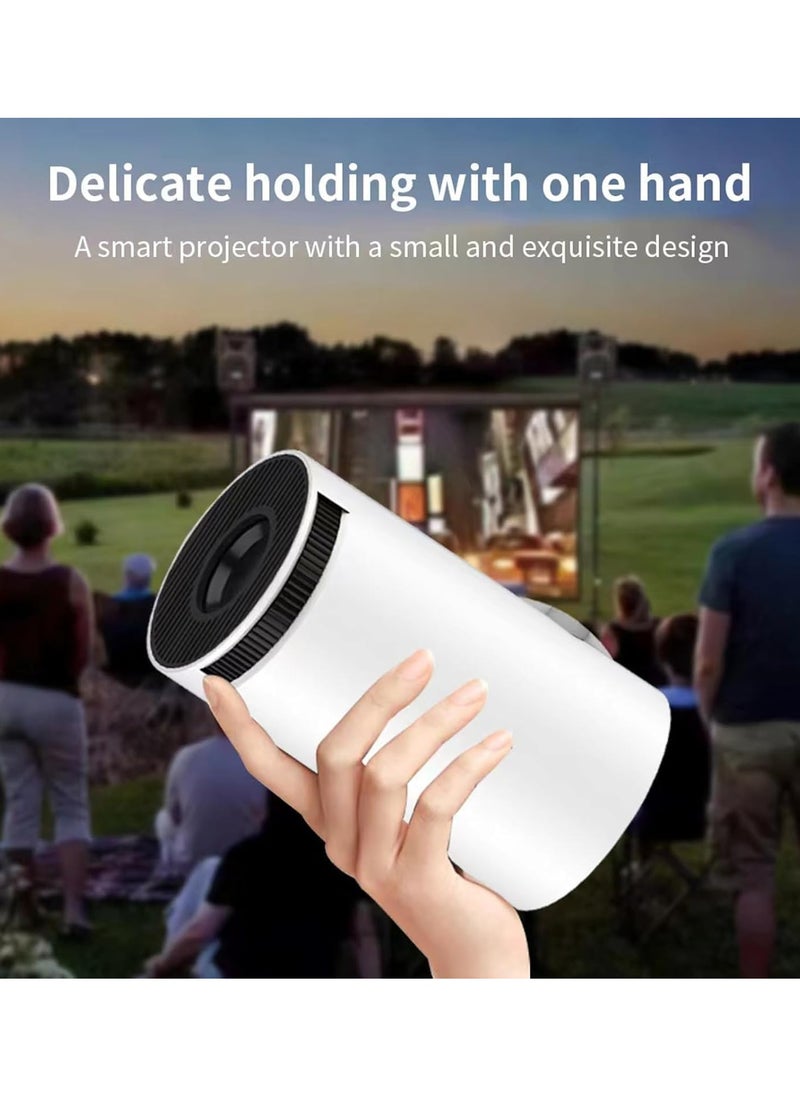 Shopit - Smart Mini Projector 4K 5G WiFi Big Screen Experience with Premium 360 Sound Bluetooth 5.0 Movie Projector Compatible with Android iOS Windows TV Stick HDMI USB Audio 3.5 - Image 1