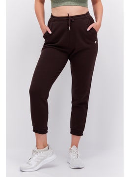 Red Tape Women Regular Fit Embroidered Logo Sweatpants, Brown  - Image 1