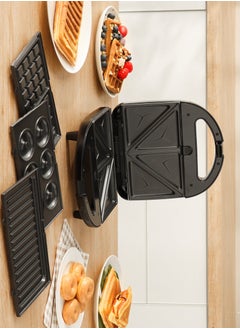 Swiss Pro+ Swiss Pro+ 4 in 1 Sandwich Maker, 750 Watt, Black - SP-SW750.4  - Image 2