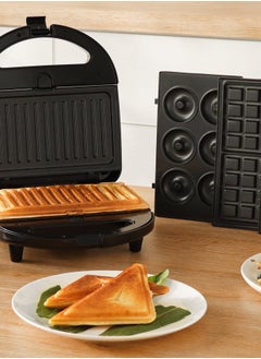 Swiss Pro+ Swiss Pro+ 4 in 1 Sandwich Maker, 750 Watt, Black - SP-SW750.4  - Image 1