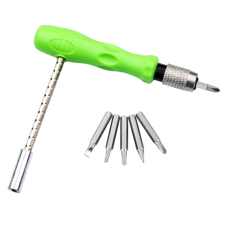 TWINLEAF 32 in 1 Mini Magnetic Screwdriver Set with Extension Rod | Chrome Vanadium Steel (CRV) Bits | Repair Kit for Mobile, Laptop, Computer, Camera, Tablet, Watch, DIY Home Tools – Green - Image 4