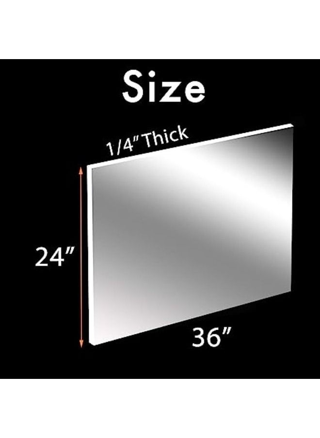 SMARTPOINTS 2-Pack 24 x 36 Clear Acrylic Sheet Plexiglass – 1/4 Thick  Use for Craft Projects, Signs, Sneeze Guard and More Cut with Cricut, Laser, Saw or Hand Tools – No Knives  - Image 4