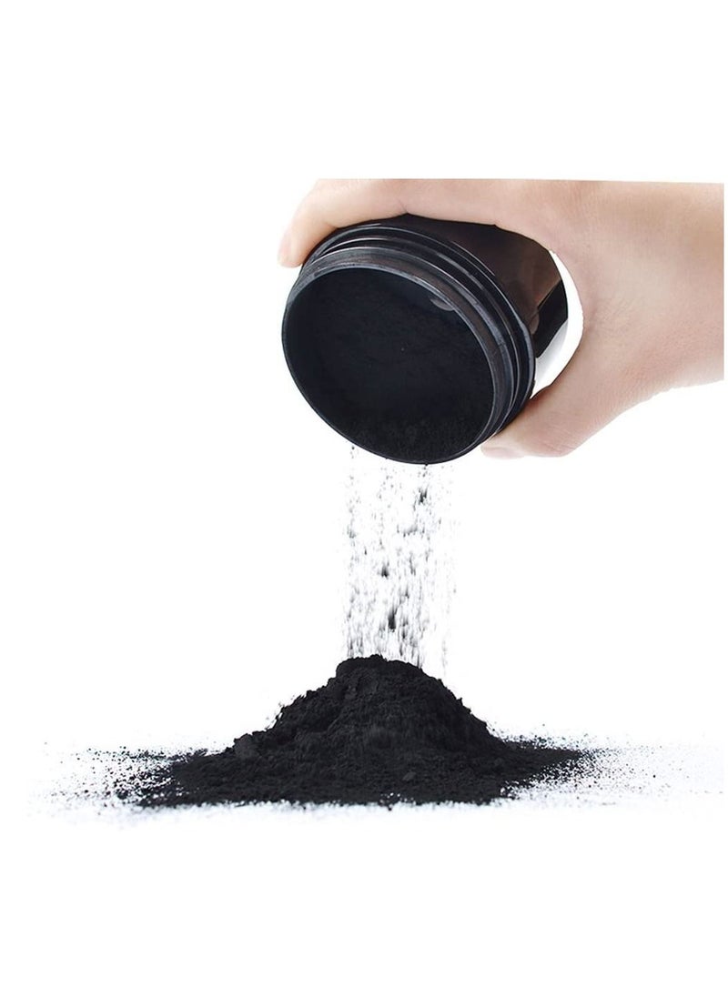 100% NATURAL Teeth Whitening Powder With Organic Brush Black/Beige 30g  - Image 3