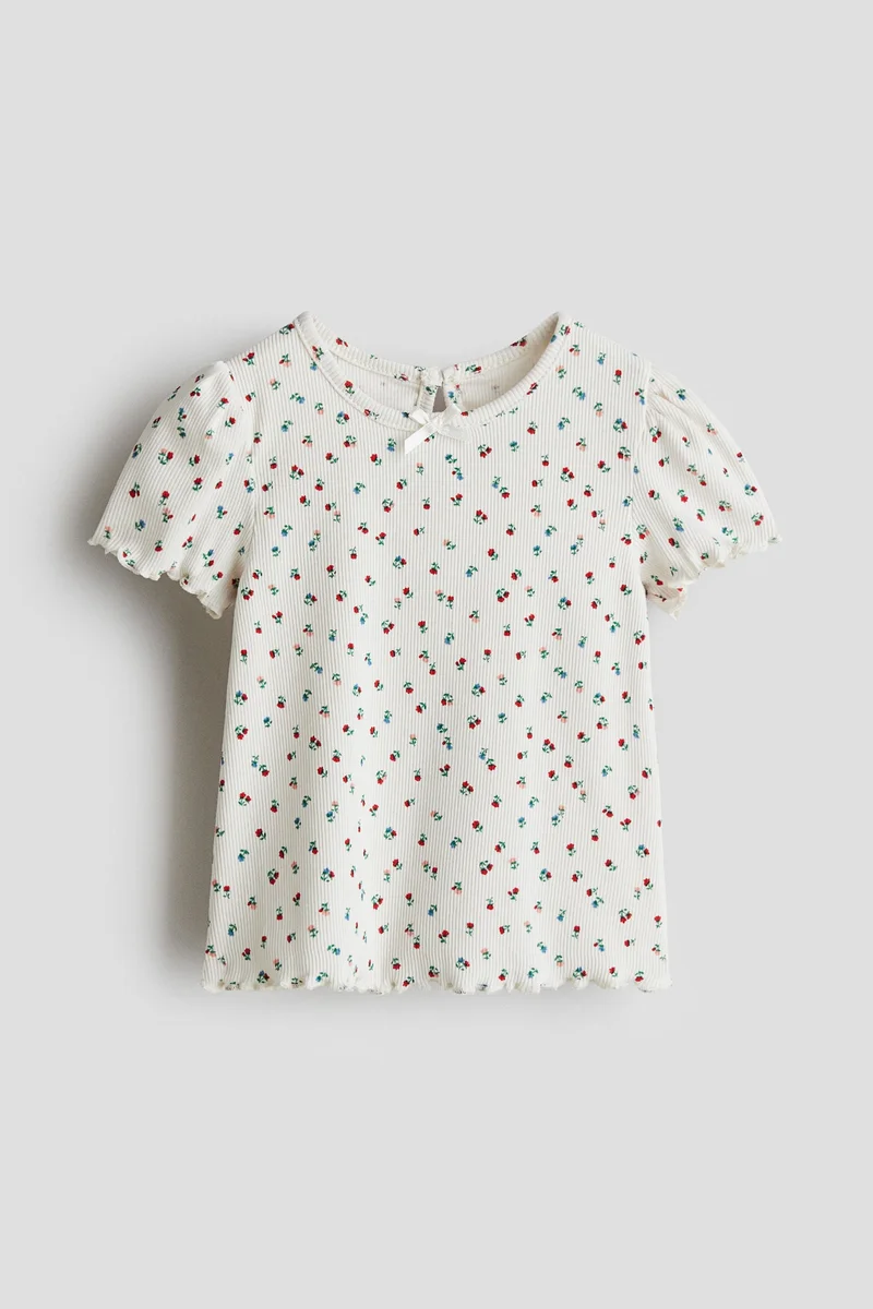 H&M Printed cotton top