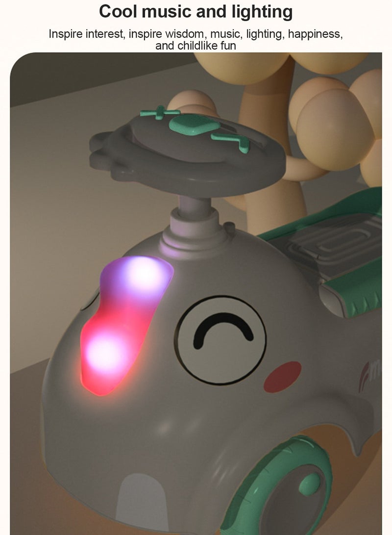 Sharpdo Children's Balance Bike, 4-Wheel Balance Vehicle Baby Walker Balance Bike, for Boys and Girls 1-6 Years Indoor Outdoor - Image 4