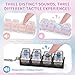 FunisFun 3 Pack Keyboard Fidget Toy for Adults Clicky Creamy Silent Fidget Clicker Keychain 4in1 Keyboard Finger Clickers for Stress Relief Anxiety at Work Travel - Image 4
