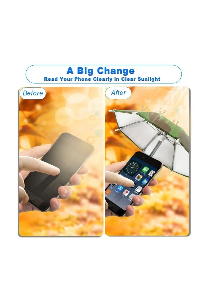 Generic - Phone Umbrella for Sun Suction Cup Stand, 1Pcs Multifunctional Adjustable Cute Phone Shade Umbrella with Suction Cup, Mini Cell Phone Sunshade, Glare Blocking - Image 1