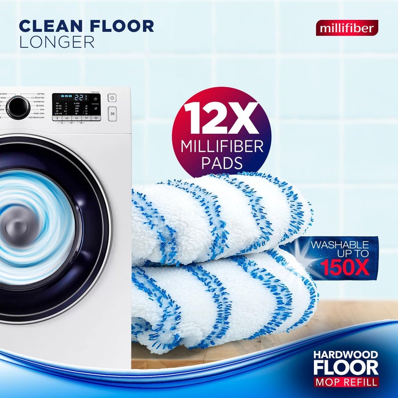 Millifiber Microfiber Mop Refills 15x8 Inches, 12-Pack (Mop is Not Included) - Image 4