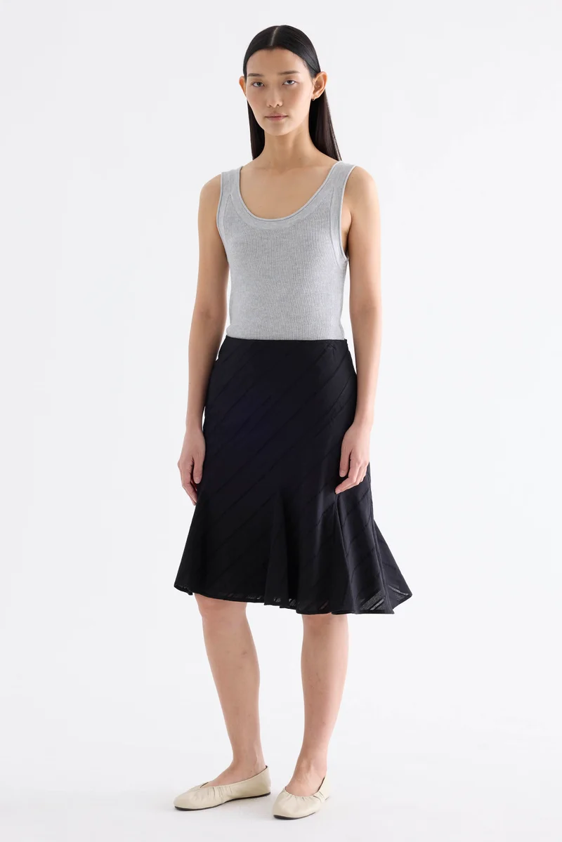 The Editor's Market Elyius Low-Rise Flare Skirt