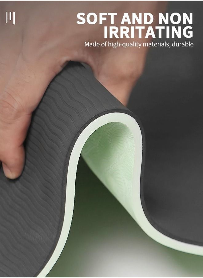 GROIC - 6MM Yoga Mat Non Slip– Patented Alignment System, Warrior-Like Grip, Non-Slip, Eco-Friendly and Biodegradable, Sweat Resistant, TPE Workout Mat - Image 1
