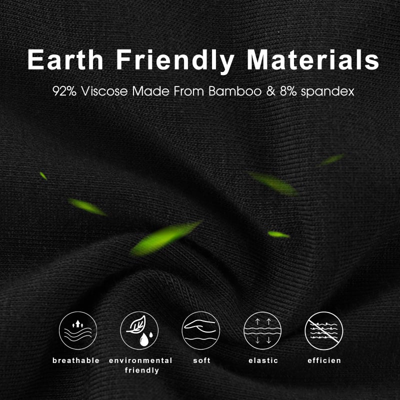 BAMBOO COOL Men's Long Boxer Briefs Performance Long Leg Sports Boxer Brief Underwear MultiPack - Image 2