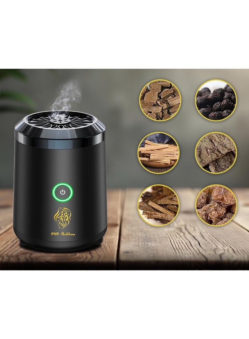 Modern, luxuriously designed, rechargeable electric oud incense burner - perfect for bedrooms, offices, and relaxation. - Image 2