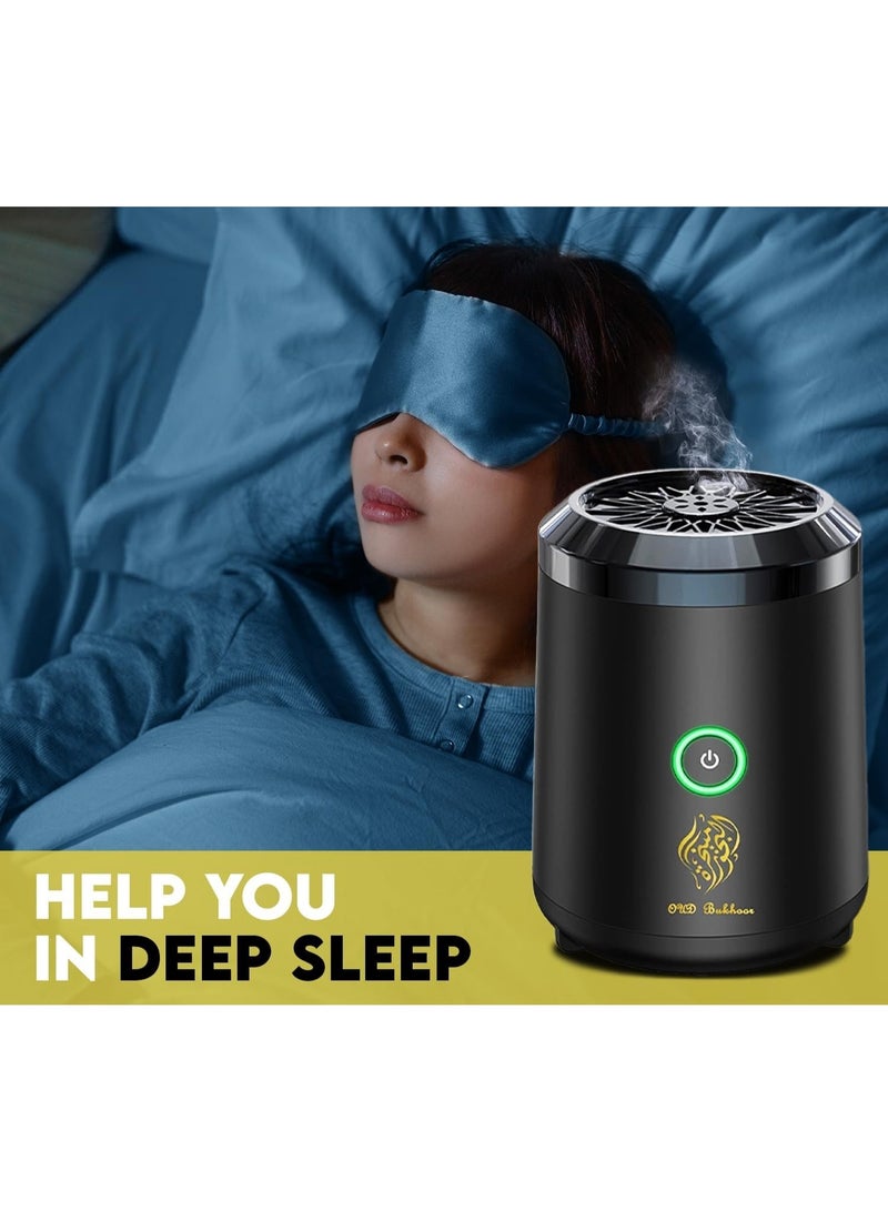 Modern, luxuriously designed, rechargeable electric oud incense burner - perfect for bedrooms, offices, and relaxation. - Image 3
