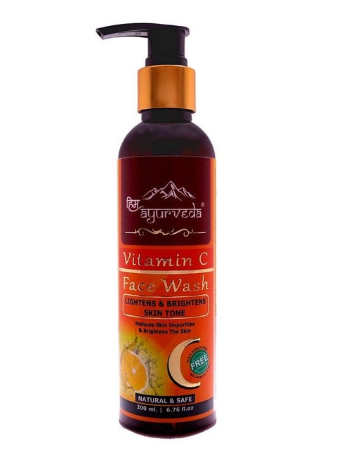 Vitamin C Turmeric Face Wash With Lemon Honeypapayaturmeric Aloe Vera And Kashmiri Saffron No Parabens Sulphate Silicones 200Ml