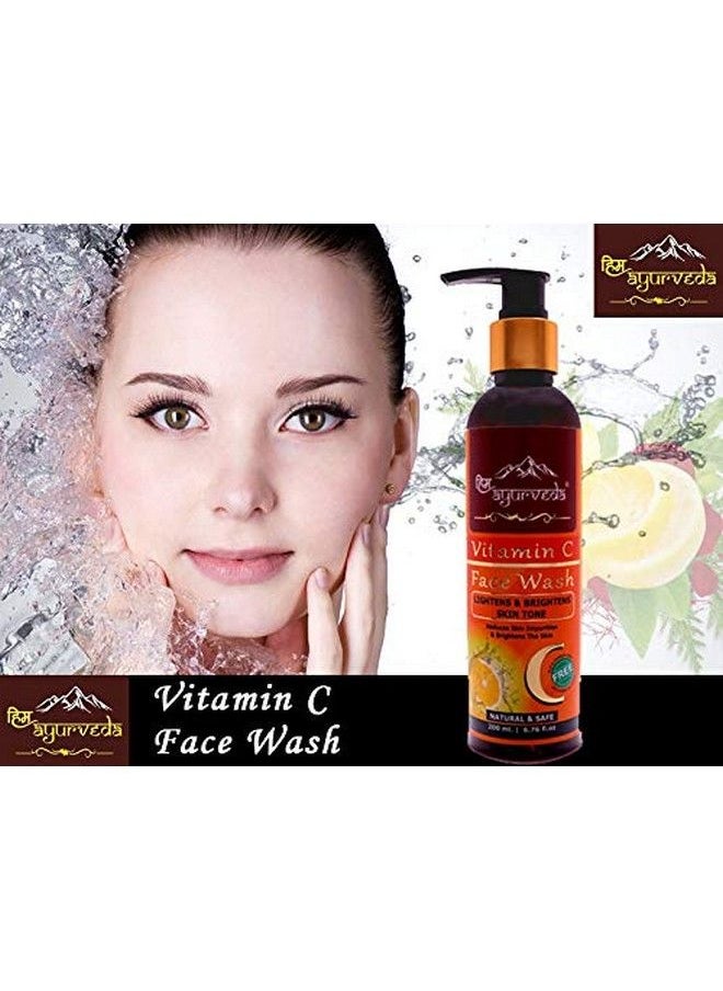 Vitamin C Turmeric Face Wash With Lemon Honeypapayaturmeric Aloe Vera And Kashmiri Saffron No Parabens Sulphate Silicones 200Ml
