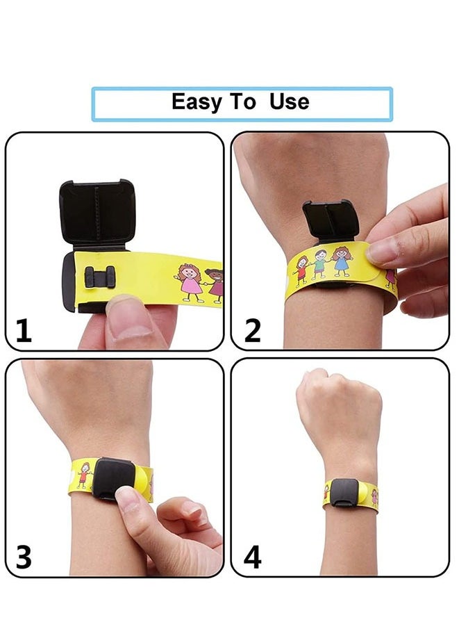 Muyixin - 8 قطع من سوار معصم معرف سلامة الطفل مقاوم للماء وقابل لإعادة الاستخدام، أساور معرف أمان للأطفال مضادة لفقدان الطفل أثناء السفر للأطفال في الرحلات الميدانية والأنشطة الخارجية - Image 1