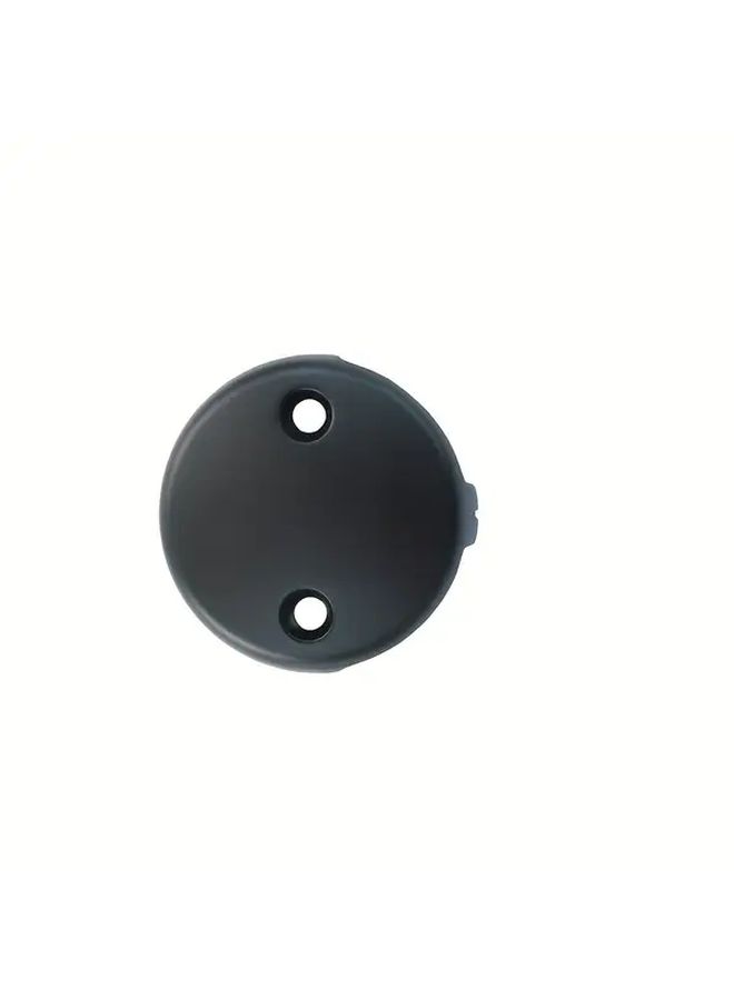 2Pcs Black Tub Overflow Drain Cover Double Hole Bathtub Plate With Screws - Image 5