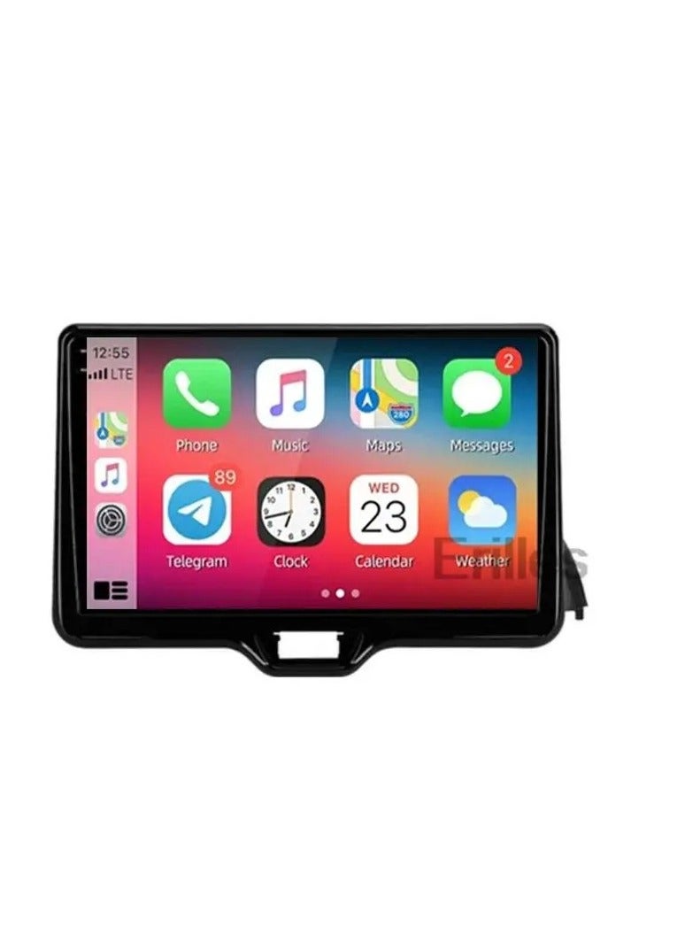 ام ان تي شاشة تويوتا ياريس من 2022 إلى 2024 هي جزء من نظام المعلومات والترفيه في السيارة يعمل بنظام التشغيل Android ويدعم ميزات مثل Apple CarPlay وAndroid Auto، مما يتيح لك توصيل هاتفك الذكي بسهولة كما أنها توفر دقة عالية تصل إلى 1080 بكسل، مما يجعلها ممتازة لعرض المعلومات والخرائط بوضوح - Image 2