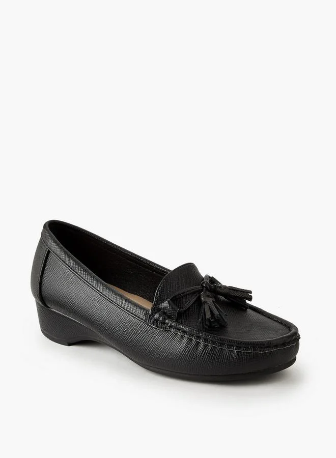 Flora Bella By Shoexpress BLACK Women Slip-On Loafers for Women | Best Price UAE
