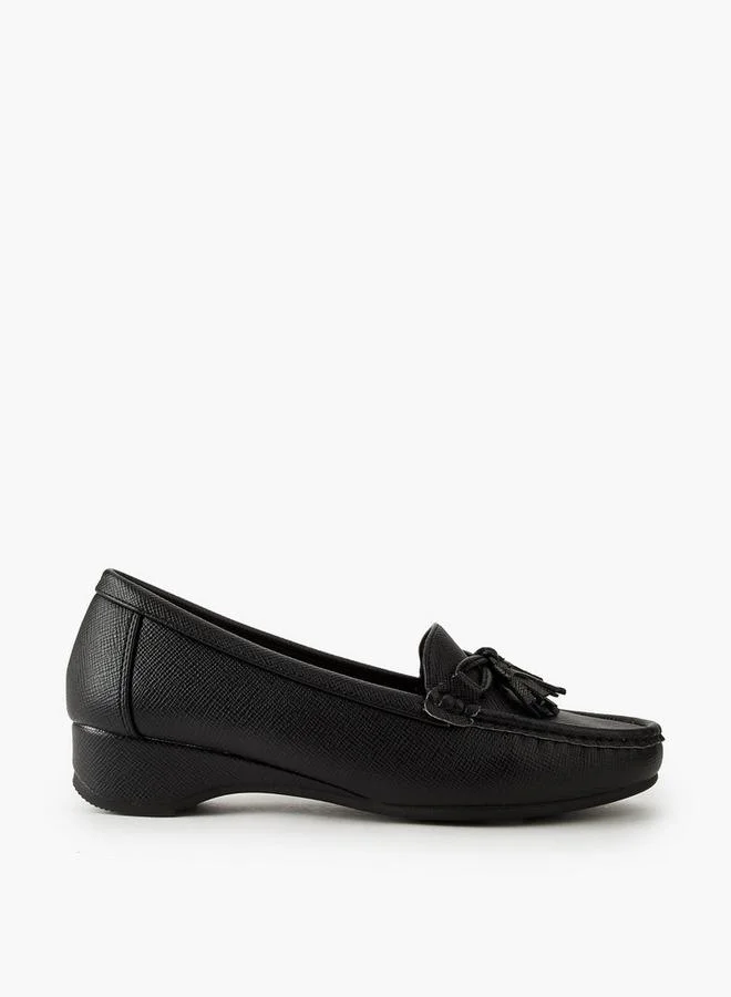 Flora Bella By Shoexpress BLACK Women Slip-On Loafers for Women | Best Price UAE