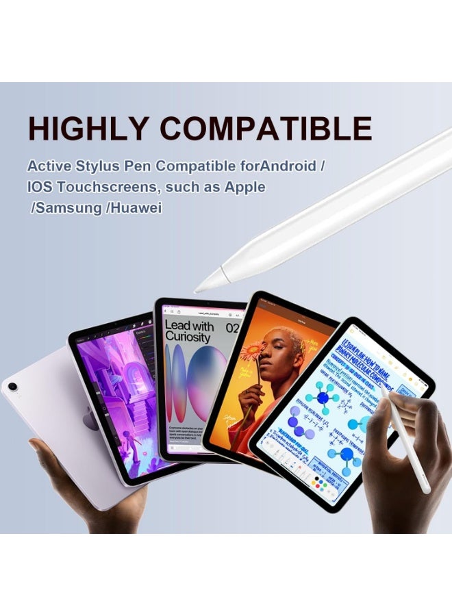 قلم اللمس العالمي لشاشات اللمس ، قلم iPad المغناطيسي ، قلم اللوح اللوحي القابل لإعادة الشحن ، مناسب لأندرويد / ويندوز / iOS / وأجهزة الهواتف الذكية الأخرى - Image 4