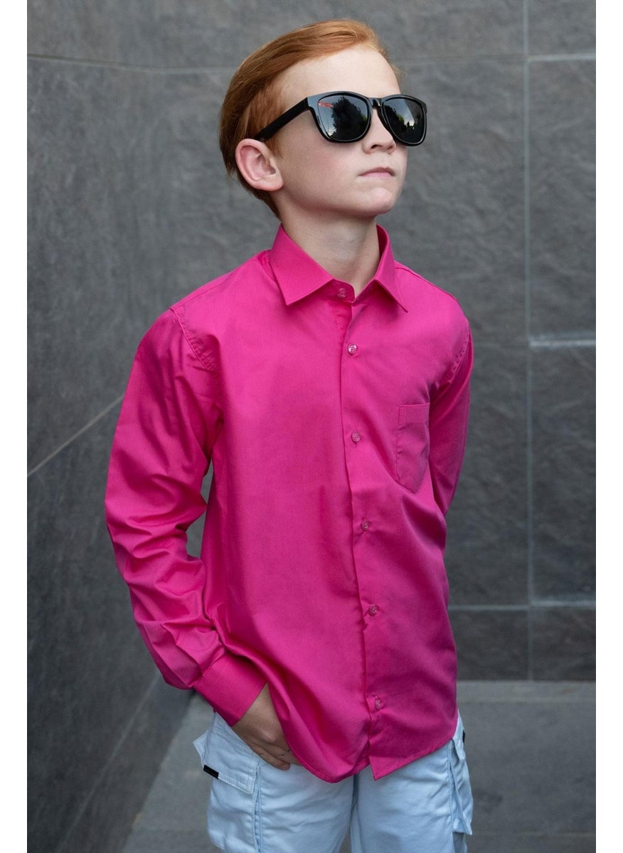 Boy's Shirt Basic 6-10 Years, Pink - pzsku/ZF889B59B802F7031829CZ/45/_/1734365442/1d0cf0e4-0bef-4e25-9e61-ab6d7d26a3a9