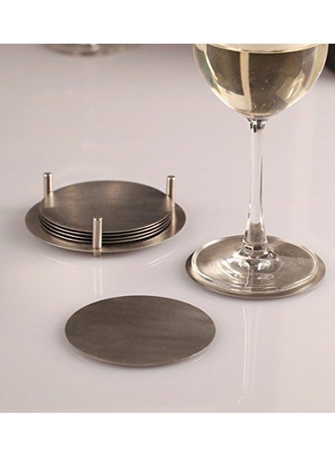 Dynore Stainless Steel Round Coaster - Image 2