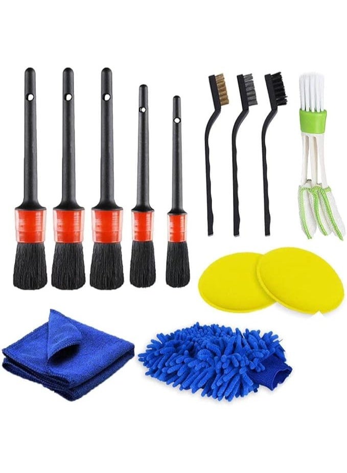 بي دبليو اس جاي مجموعة غسيل وتنظيف السيارات من وي مارت، مكونة من ٢٧ قطعة - مجموعة تنظيف سيارات كاملة مع حقيبة تخزين، ودلو قابل للطي، وقفازات غسيل، وإسفنجات، ومناشف من الألياف الدقيقة، وفرشاة إطارات، ومكشطة نوافذ، ومنفضة غبار، وأدوات للعناية الداخلية - Image 2