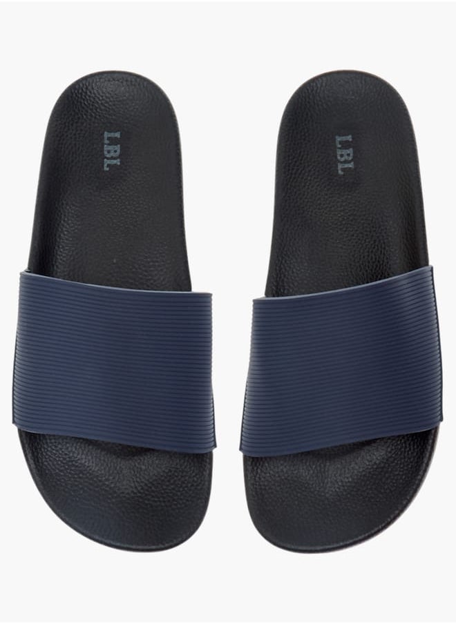 LBL by Shoexpress Men Textured Slip-On Slides  - Image 1