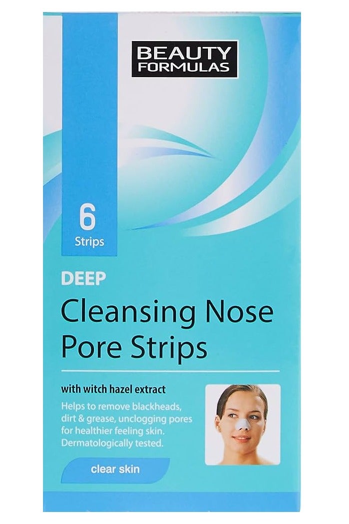Beauty Formulas Deep Cleansing Nose Pore Strips 6 pcs